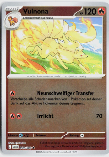 Vulnona cri 009 reverse holo - 009,