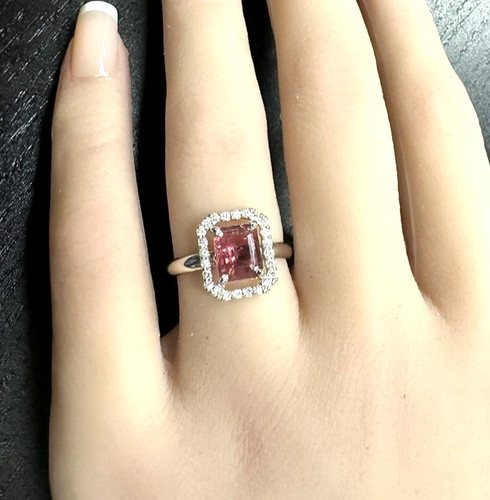 14k massiver weißgoldring - 14k,
