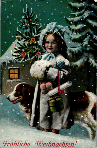 Weihnachten fröhliche - ak,