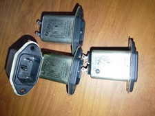 Kaltgeräte- Einbaubuchse-Netzfilter Schaffner,6A,230V ,4stück