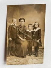 orig. Foto AK Familie um 1910 Adolf Nahme Stade Altkloster Buxtehude