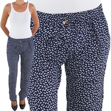 Damen Strandhose Sommerhose Pumphose Haremshose Aladin Pluder Boyfriend Baggy 