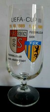 Biertulpe  UEFA Cup III FCK Fussballclub Karl-Marx-Stadt - FC SION 1989