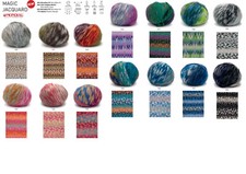 Mondial Magic Jacquard - 50g - Farbverlaufsgarn - Merino Alpaka Stricken Wolle