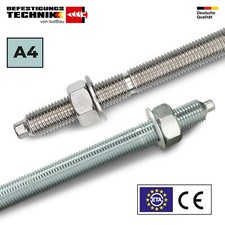 Ankerstangen M8 – M30 ETA A4 Gewindestangen Edelstahl Verbundanker Verbundmörtel