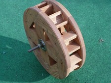 Wasserrad Mühlenrad Holz 24cm Durchmesser Garten Deko Ersatz für Wassermühle