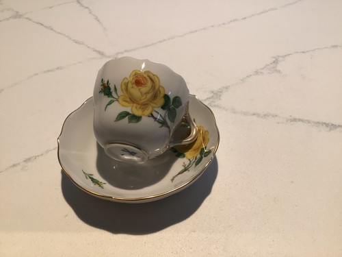 Meissen gelbe rose neuer - meissen,