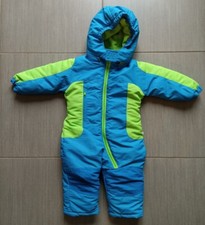 LIEGELIND Baby Skianzug Schneeanzug Größe 74 Blau-Grün 