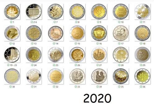 Euro 2020 gedenkmünze - euro,