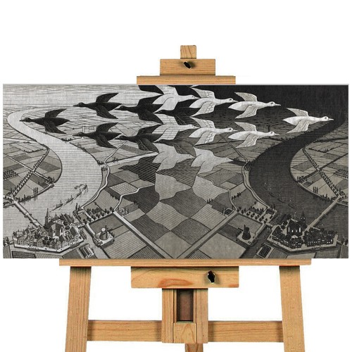 Escher tag und nacht - und,