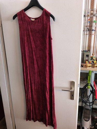 Langes damenkleid dunkelrot - langes,