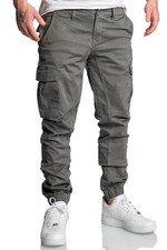 Herren Jogger Cargo Chino Jeans Hose R2207