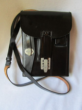 Ledertasche schwarz Umhängetasche Bundeswehr Bund 610/71 Meldetasche unbenutzt