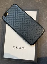 Gucci iPhone 6 / 6s Plus Case Hülle Silikon Schwarz/grau