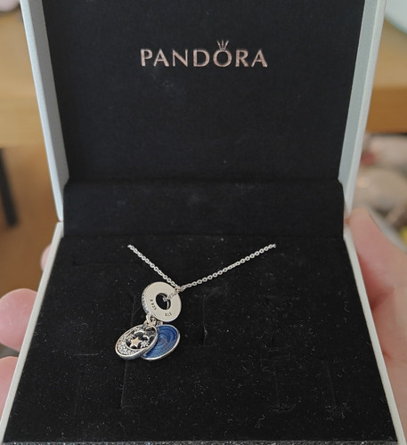 Pandora halskette mit stern - halskette, stern-