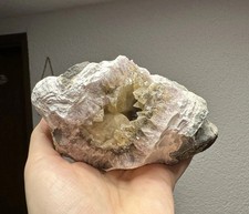 Amethyst-XX Calcit Druse / Steinbruch Juchem / Mineralien