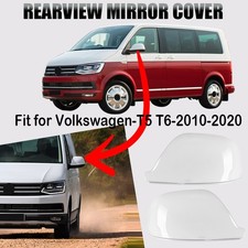 2x Weiß Spiegelkappen Spiegel Abdeckung Für VW Amarok Transporter T5 T5.1 T6