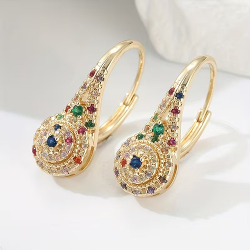 Damen creolen gold tropfen - gold,