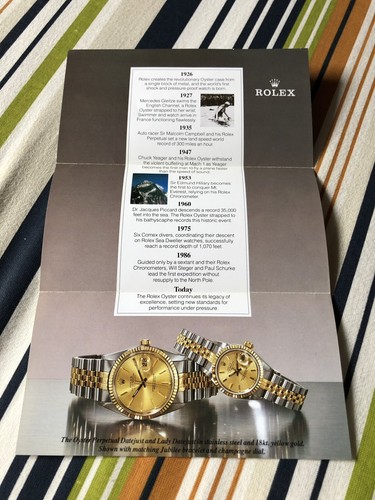Rolex werbung 80er jahre - rolex,