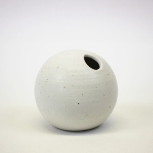 Kleine runde vase cremeweiß - kleine,