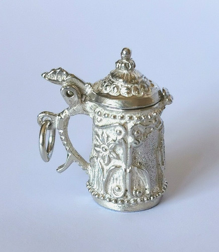 Vintage chim silber charm - charm, /