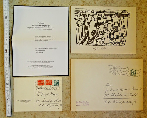 Eduard bargheer autograph - autograph, 2