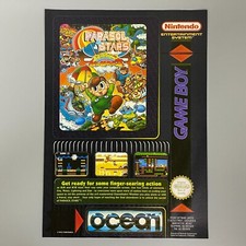 SONNENSCHIRM STARS RAINBOW ISLANDS II NINTENDO NES OCEAN 1992 VINTAGE RETRO WERBUNG