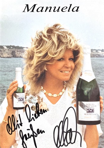 Autogramm manuela schlager - manuela,