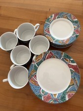 Kaffee-Service, bunt, je 6