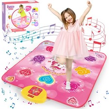 Tanzmatte für Mädchen Kinder 3-10 Jahre 5Modi Tanzmatte Musikmatte mit Bluetooth