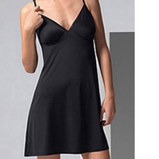 Sommer Nachthemd Negligee Hanro Satin 7699 weiche leichte Viskose Taupe L