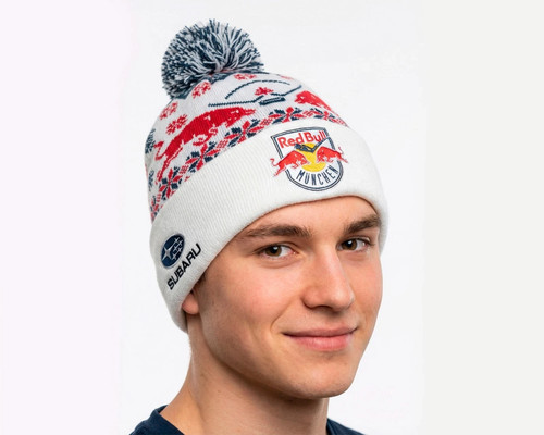 Red bull subaru - winter, beanie