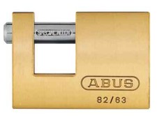 ABUS Mechanisch 82/63 mm Monoblock Messing Verschluss Schloss Schlüssel ähnlich 8501
