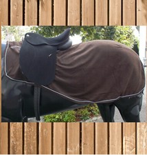 Equi Theme Fleece Nierendecke, Equi-Théme Fleece Ausreitdecke, schoko