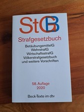 Szrafgesetzbuch StGB 58. Auflage 2020