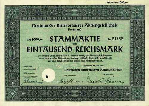 Dortmunder ritterbrauerei 1942 - dortmunder,