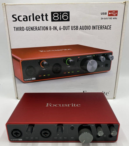 Focusrite scarlett 8i6 - scarlett, 3.