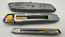 3x Stanley Cuttermesser Teppichmesser Metall Gehäuse Robust