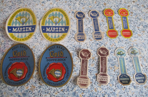 Bieretikett postbrauerei - 12,