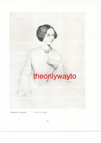 Johanna wagner sängerin - johanna, j