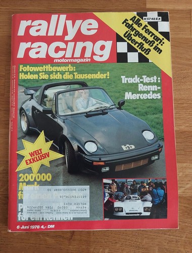 Rallye racing 1978 mercedes - racing, 06/1978