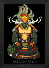 Quetzalcoatl gerahmtes