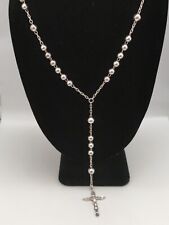 Silberkette 925,D&G Dolce&Gabbana Rosenkranz Halskette ,Italy Unisex