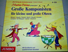 Große Komponisten Für Kleine Und Große Ohren von Marko Simsa 4 CDs Klassik OVP