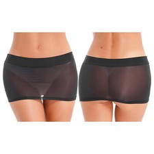 DE Damen Minirock Stretch Figurbetonter Bodycon Kurz Glossy Rock Clubwear Sexy