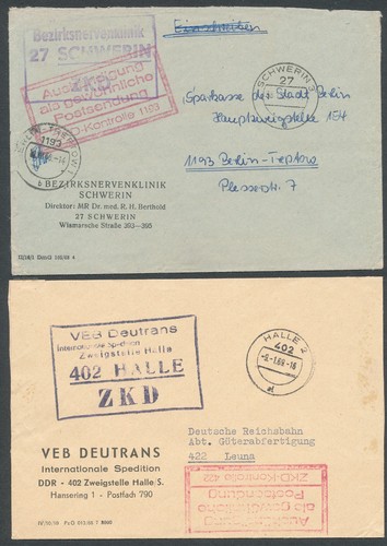 Ddr zkd briefe deutrans - ddr, zkd-briefe,deutrans
