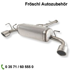 für Toyota Yaris 1,6 GR Edelstahl Sportauspuff Sport Endtopf Auspuffanlage ##
