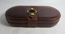 Vintage klapp etui - etui, kroko-optik