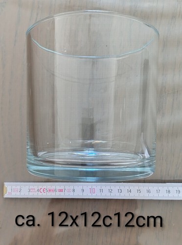 Windlicht glas vase glatt - windlicht,
