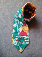 Mehrfarbige Seidenkrawatte von Giacomo Larusso, maritim